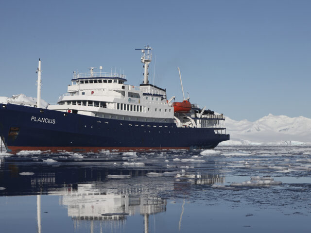 Oceanwide Expeditions MS Hondius vessel in Antarctic waters