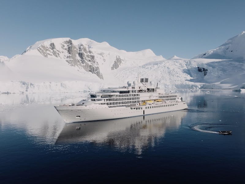 Silversea Cruises expedition vessel in polar waters